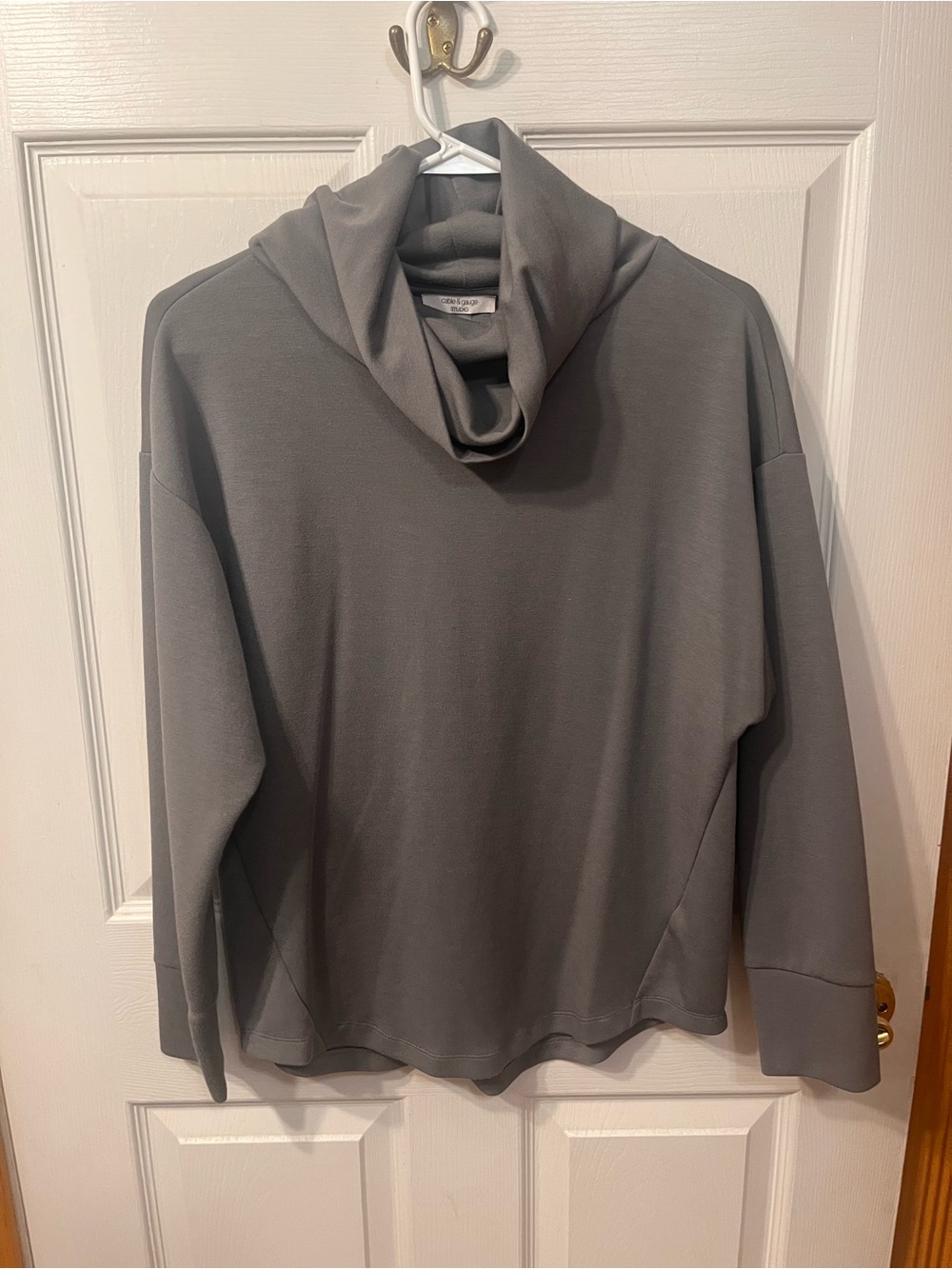 Women’s Grey Cowl Neck Sweater